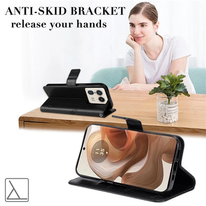 KT Imprinting Flower Series-3 For Motorola Moto X50 Ultra 5G / Edge 50 Ultra 5G Case Imprinted Wallet Leather Phone Cover