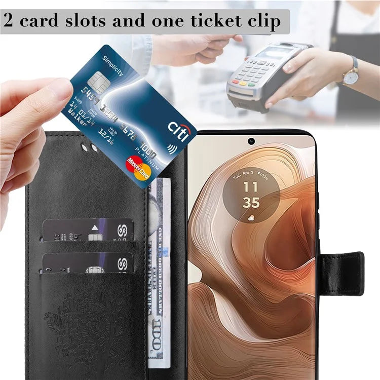 KT Imprinting Flower Series-3 For Motorola Moto X50 Ultra 5G / Edge 50 Ultra 5G Case Imprinted Wallet Leather Phone Cover