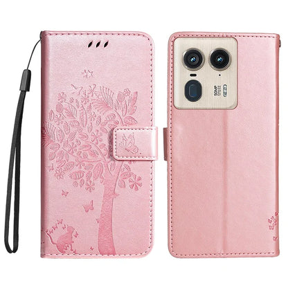 KT Imprinting Flower Series-3 For Motorola Moto X50 Ultra 5G / Edge 50 Ultra 5G Case Imprinted Wallet Leather Phone Cover