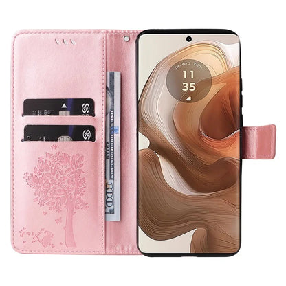 KT Imprinting Flower Series-3 For Motorola Moto X50 Ultra 5G / Edge 50 Ultra 5G Case Imprinted Wallet Leather Phone Cover