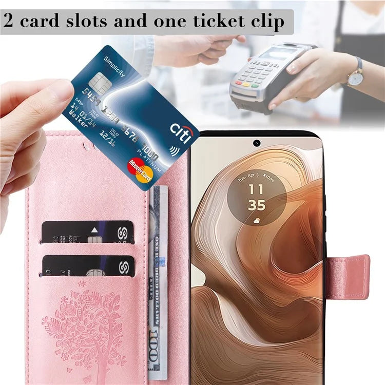 KT Imprinting Flower Series-3 For Motorola Moto X50 Ultra 5G / Edge 50 Ultra 5G Case Imprinted Wallet Leather Phone Cover