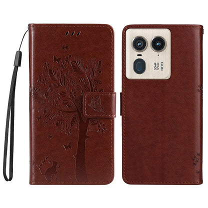 KT Imprinting Flower Series-3 For Motorola Moto X50 Ultra 5G / Edge 50 Ultra 5G Case Imprinted Wallet Leather Phone Cover