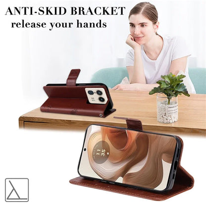 KT Imprinting Flower Series-3 For Motorola Moto X50 Ultra 5G / Edge 50 Ultra 5G Case Imprinted Wallet Leather Phone Cover