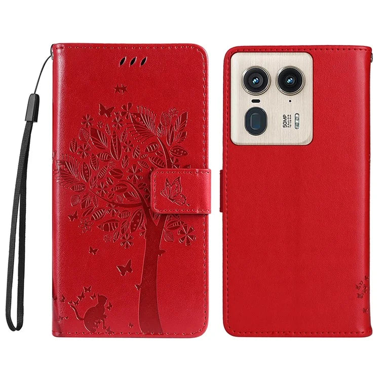 KT Imprinting Flower Series-3 For Motorola Moto X50 Ultra 5G / Edge 50 Ultra 5G Case Imprinted Wallet Leather Phone Cover