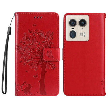 KT Imprinting Flower Series-3 For Motorola Moto X50 Ultra 5G / Edge 50 Ultra 5G Case Imprinted Wallet Leather Phone Cover