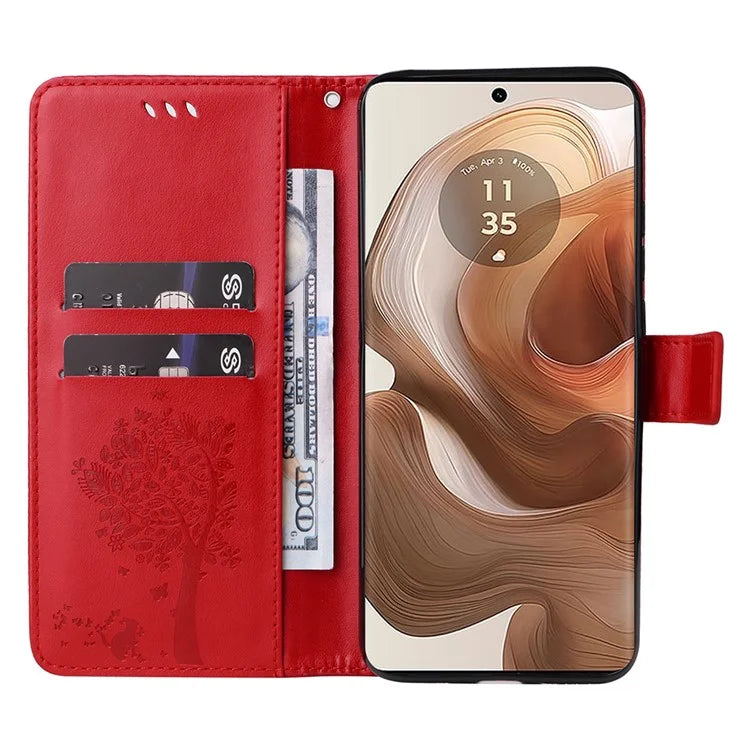 KT Imprinting Flower Series-3 For Motorola Moto X50 Ultra 5G / Edge 50 Ultra 5G Case Imprinted Wallet Leather Phone Cover