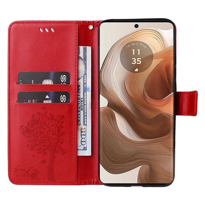 KT Imprinting Flower Series-3 For Motorola Moto X50 Ultra 5G / Edge 50 Ultra 5G Case Imprinted Wallet Leather Phone Cover