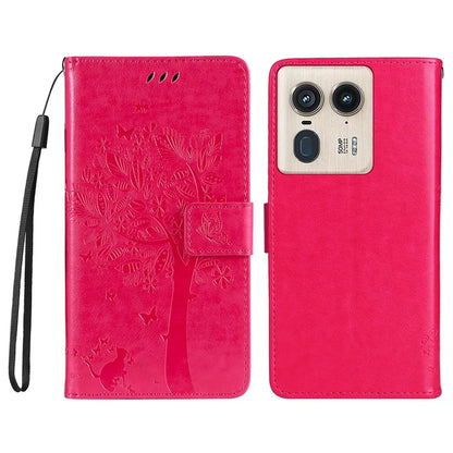 KT Imprinting Flower Series-3 For Motorola Moto X50 Ultra 5G / Edge 50 Ultra 5G Case Imprinted Wallet Leather Phone Cover