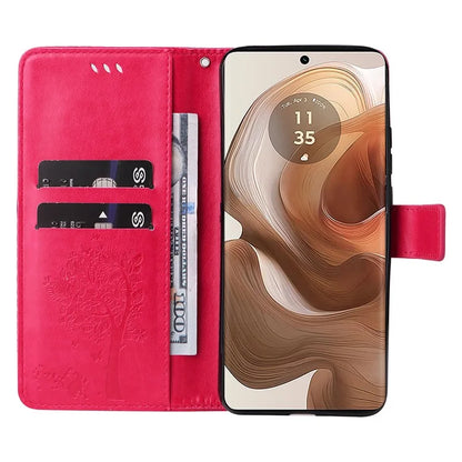 KT Imprinting Flower Series-3 For Motorola Moto X50 Ultra 5G / Edge 50 Ultra 5G Case Imprinted Wallet Leather Phone Cover