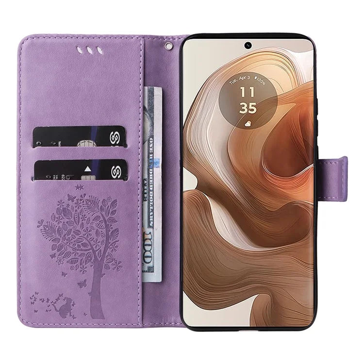 KT Imprinting Flower Series-3 For Motorola Moto X50 Ultra 5G / Edge 50 Ultra 5G Case Imprinted Wallet Leather Phone Cover