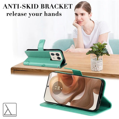 KT Imprinting Flower Series-3 For Motorola Moto X50 Ultra 5G / Edge 50 Ultra 5G Case Imprinted Wallet Leather Phone Cover