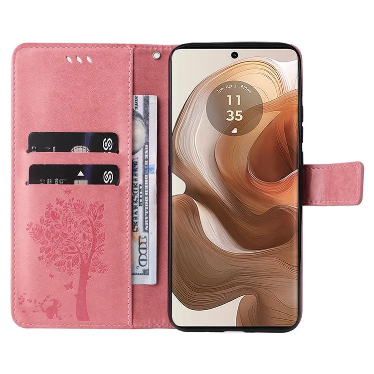 KT Imprinting Flower Series-3 For Motorola Moto X50 Ultra 5G / Edge 50 Ultra 5G Case Imprinted Wallet Leather Phone Cover