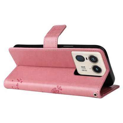 KT Imprinting Flower Series-3 For Motorola Moto X50 Ultra 5G / Edge 50 Ultra 5G Case Imprinted Wallet Leather Phone Cover