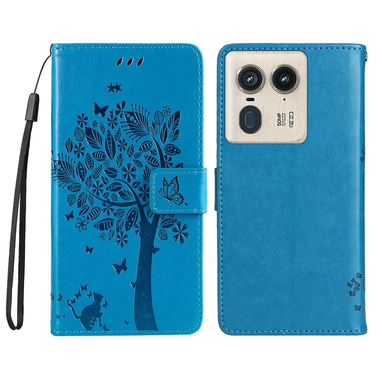 KT Imprinting Flower Series-3 For Motorola Moto X50 Ultra 5G / Edge 50 Ultra 5G Case Imprinted Wallet Leather Phone Cover