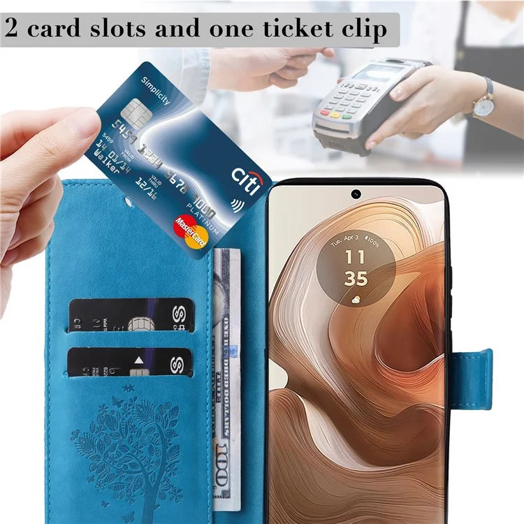 KT Imprinting Flower Series-3 For Motorola Moto X50 Ultra 5G / Edge 50 Ultra 5G Case Imprinted Wallet Leather Phone Cover