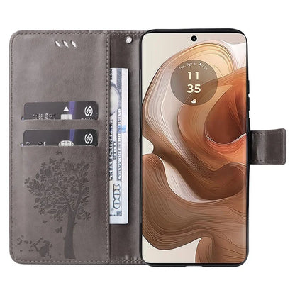 KT Imprinting Flower Series-3 For Motorola Moto X50 Ultra 5G / Edge 50 Ultra 5G Case Imprinted Wallet Leather Phone Cover