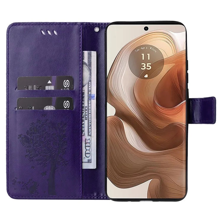 KT Imprinting Flower Series-3 For Motorola Moto X50 Ultra 5G / Edge 50 Ultra 5G Case Imprinted Wallet Leather Phone Cover