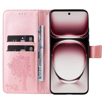 KT Imprinting Flower Series-3 For Oppo Reno12 Pro 5G (Global) / (China) Case Imprinted Leather Wallet Stand Phone Cover