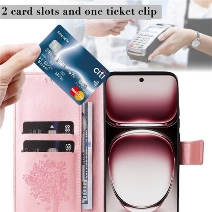 KT Imprinting Flower Series-3 For Oppo Reno12 Pro 5G (Global) / (China) Case Imprinted Leather Wallet Stand Phone Cover
