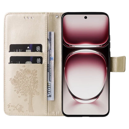 KT Imprinting Flower Series-3 For Oppo Reno12 Pro 5G (Global) / (China) Case Imprinted Leather Wallet Stand Phone Cover
