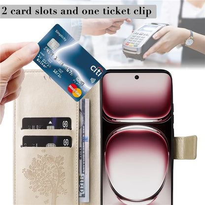 KT Imprinting Flower Series-3 For Oppo Reno12 Pro 5G (Global) / (China) Case Imprinted Leather Wallet Stand Phone Cover