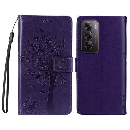 KT Imprinting Flower Series-3 For Oppo Reno12 Pro 5G (Global) / (China) Case Imprinted Leather Wallet Stand Phone Cover