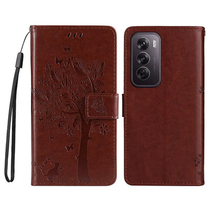 KT Imprinting Flower Series-3 For Oppo Reno12 Pro 5G (Global) / (China) Case Imprinted Leather Wallet Stand Phone Cover
