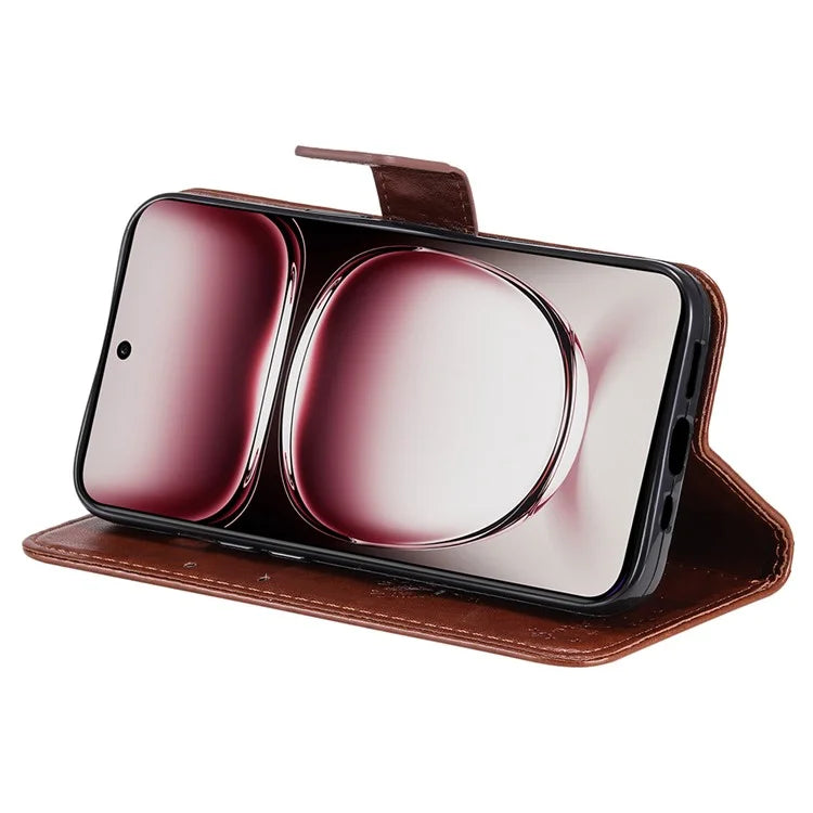 KT Imprinting Flower Series-3 For Oppo Reno12 Pro 5G (Global) / (China) Case Imprinted Leather Wallet Stand Phone Cover