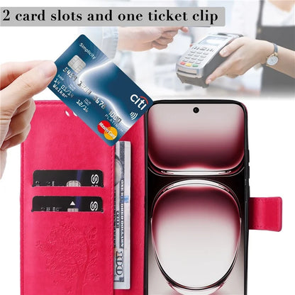 KT Imprinting Flower Series-3 For Oppo Reno12 Pro 5G (Global) / (China) Case Imprinted Leather Wallet Stand Phone Cover