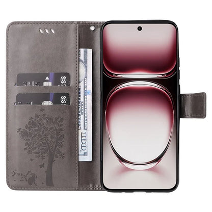 KT Imprinting Flower Series-3 For Oppo Reno12 Pro 5G (Global) / (China) Case Imprinted Leather Wallet Stand Phone Cover