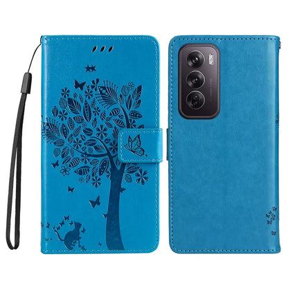 KT Imprinting Flower Series-3 For Oppo Reno12 Pro 5G (Global) / (China) Case Imprinted Leather Wallet Stand Phone Cover
