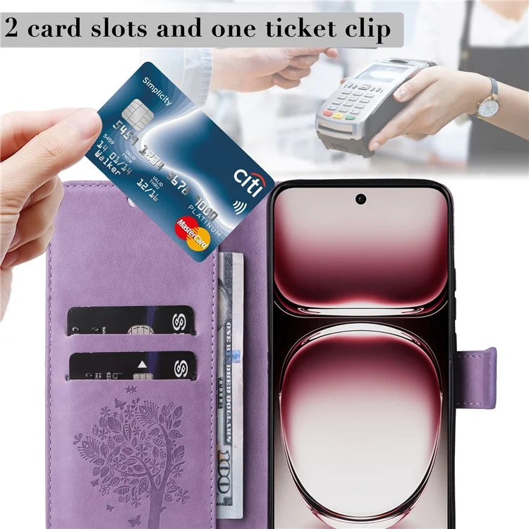 KT Imprinting Flower Series-3 For Oppo Reno12 Pro 5G (Global) / (China) Case Imprinted Leather Wallet Stand Phone Cover