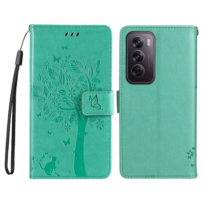 KT Imprinting Flower Series-3 For Oppo Reno12 Pro 5G (Global) / (China) Case Imprinted Leather Wallet Stand Phone Cover