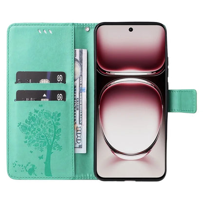 KT Imprinting Flower Series-3 For Oppo Reno12 Pro 5G (Global) / (China) Case Imprinted Leather Wallet Stand Phone Cover