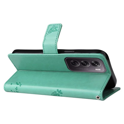 KT Imprinting Flower Series-3 For Oppo Reno12 Pro 5G (Global) / (China) Case Imprinted Leather Wallet Stand Phone Cover