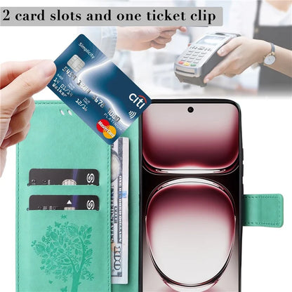 KT Imprinting Flower Series-3 For Oppo Reno12 Pro 5G (Global) / (China) Case Imprinted Leather Wallet Stand Phone Cover