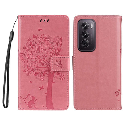 KT Imprinting Flower Series-3 For Oppo Reno12 Pro 5G (Global) / (China) Case Imprinted Leather Wallet Stand Phone Cover