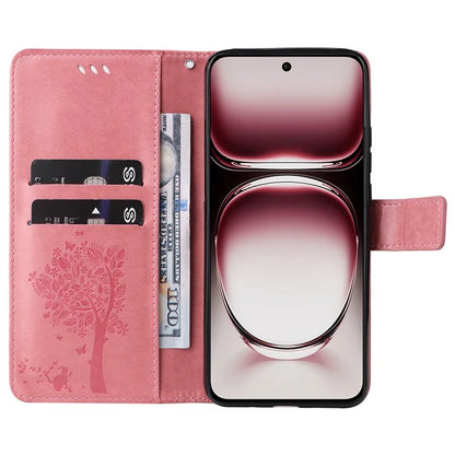 KT Imprinting Flower Series-3 For Oppo Reno12 Pro 5G (Global) / (China) Case Imprinted Leather Wallet Stand Phone Cover