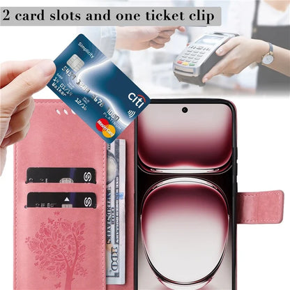 KT Imprinting Flower Series-3 For Oppo Reno12 Pro 5G (Global) / (China) Case Imprinted Leather Wallet Stand Phone Cover