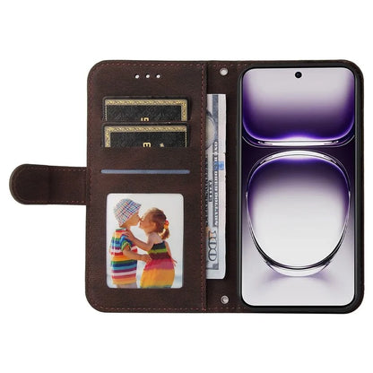 For Oppo Reno12 5G (Global) Case Leather Phone Cover Tree Pattern Hardware