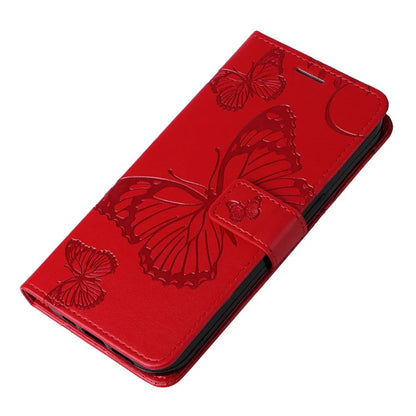 KT Imprinting Flower Series-2 For Motorola Moto X50 Ultra 5G / Edge 50 Ultra 5G Case PU Leather Butterfly Imprint Phone Cover