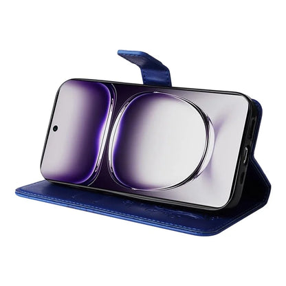 KT Imprinting Flower Series-2 For Oppo Reno12 5G (Global) Phone Case Butterfly Imprint Leather Wallet Cover