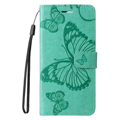 KT Imprinting Flower Series-2 For Oppo Reno12 5G (Global) Phone Case Butterfly Imprint Leather Wallet Cover