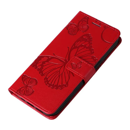 KT Imprinting Flower Series-2 For Oppo Reno12 5G (Global) Phone Case Butterfly Imprint Leather Wallet Cover