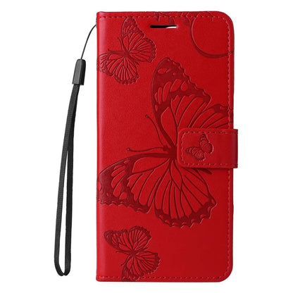 KT Imprinting Flower Series-2 For Oppo Reno12 5G (Global) Phone Case Butterfly Imprint Leather Wallet Cover