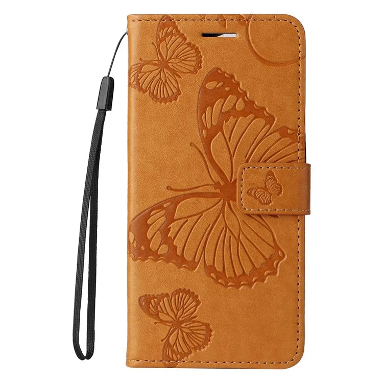 KT Imprinting Flower Series-2 For Oppo Reno12 5G (Global) Phone Case Butterfly Imprint Leather Wallet Cover