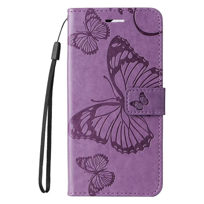 KT Imprinting Flower Series-2 For Oppo Reno12 5G (Global) Phone Case Butterfly Imprint Leather Wallet Cover