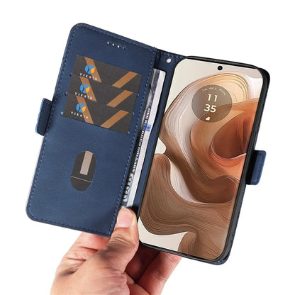 For Motorola Moto X50 Ultra 5G / Edge 50 Ultra 5G Wallet Stand Case Leather Phone Cover Rhombus Imprint
