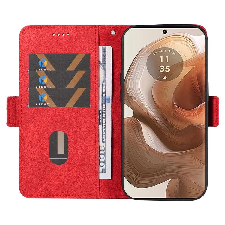 For Motorola Moto X50 Ultra 5G / Edge 50 Ultra 5G Wallet Stand Case Leather Phone Cover Rhombus Imprint