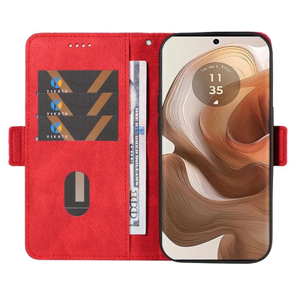 For Motorola Moto X50 Ultra 5G / Edge 50 Ultra 5G Wallet Stand Case Leather Phone Cover Rhombus Imprint